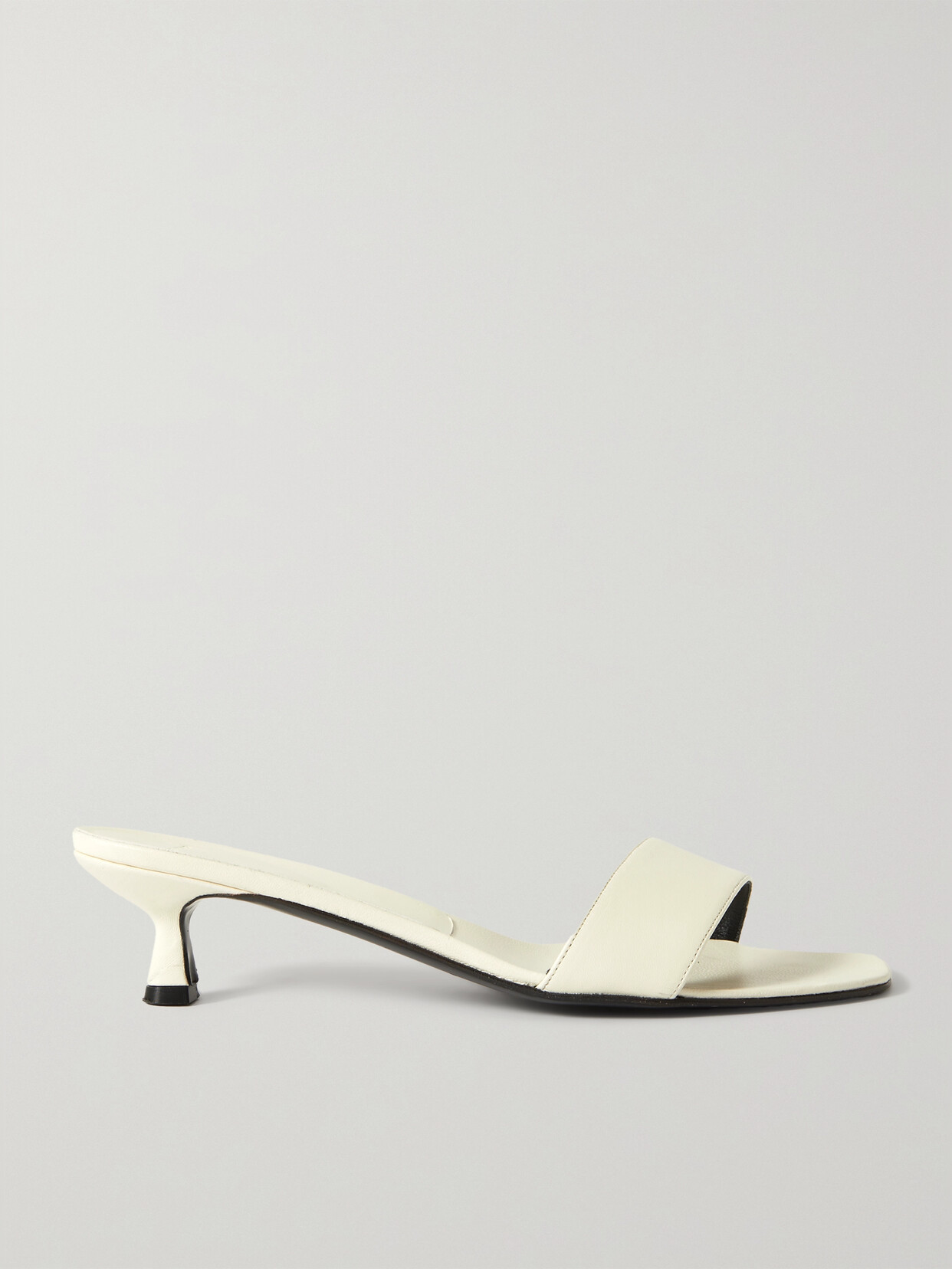 Loulou Studio + Net Sustain Elys Leather Mules In Ivory