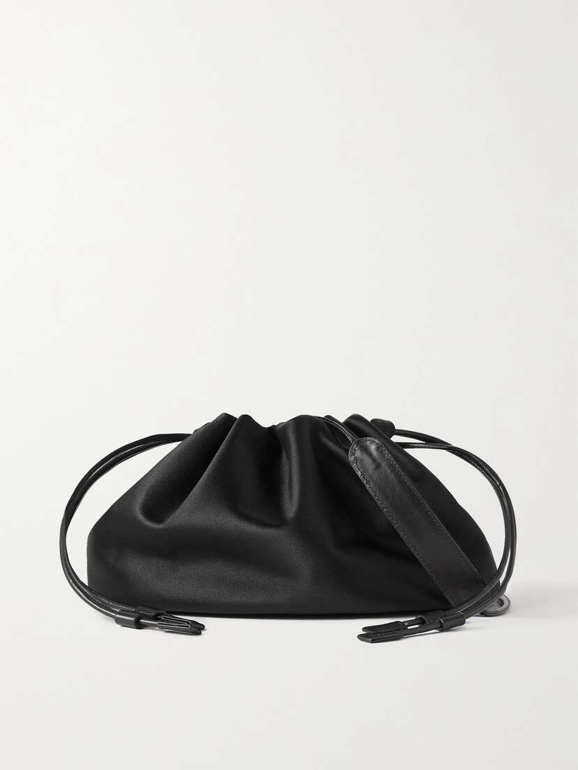 Loulou de Saison + Net Sustain Mireille Satin Bucket Bag