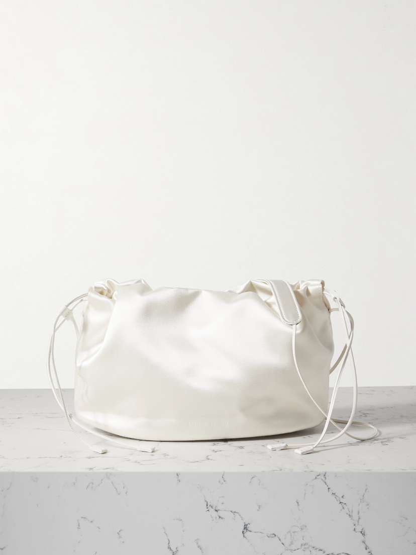 LOULOU STUDIO + Net Sustain Mireille Satin Bucket Bag