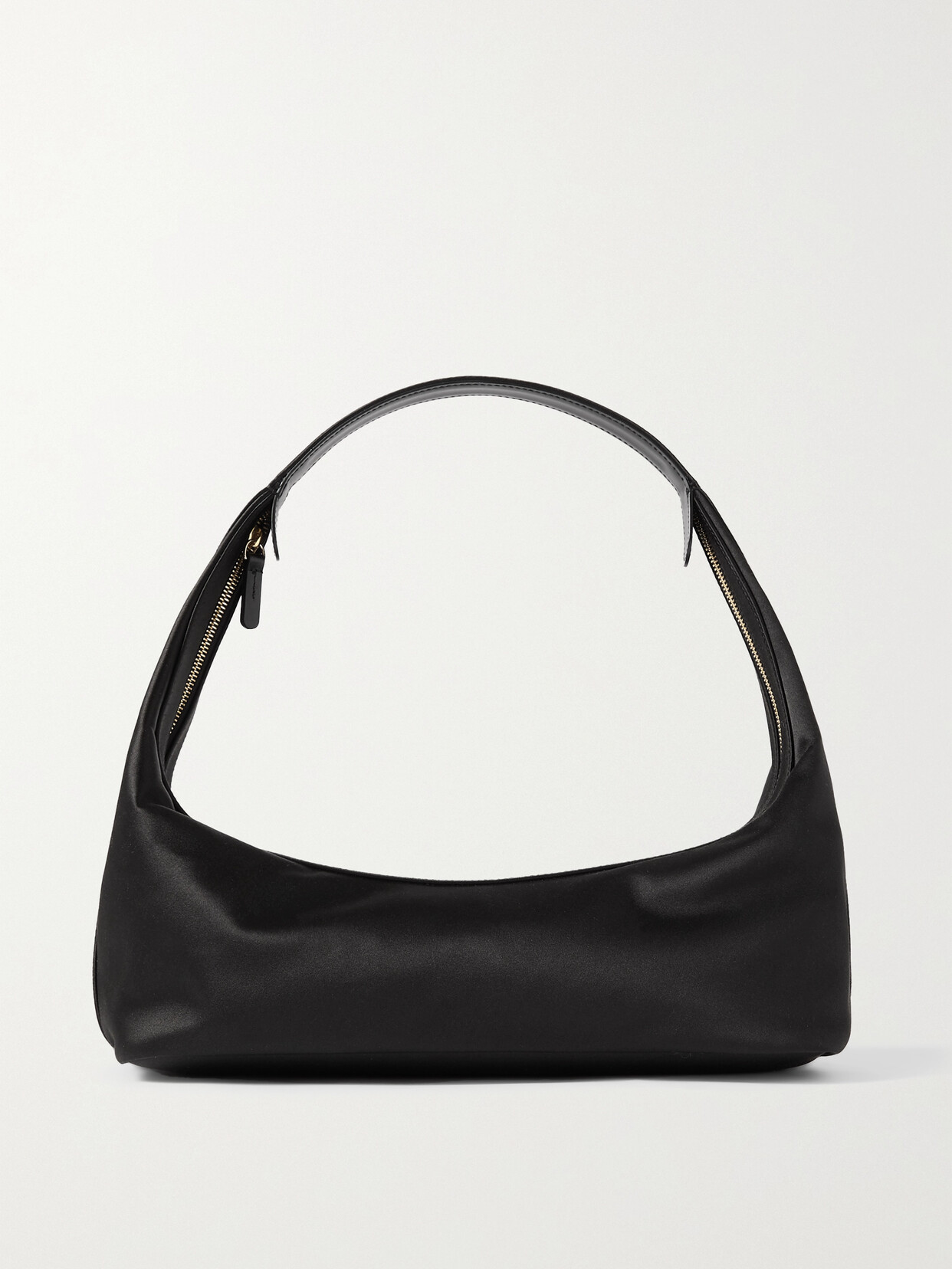 Loulou Studio + Net Sustain Tania Satin Shoulder Bag In Black