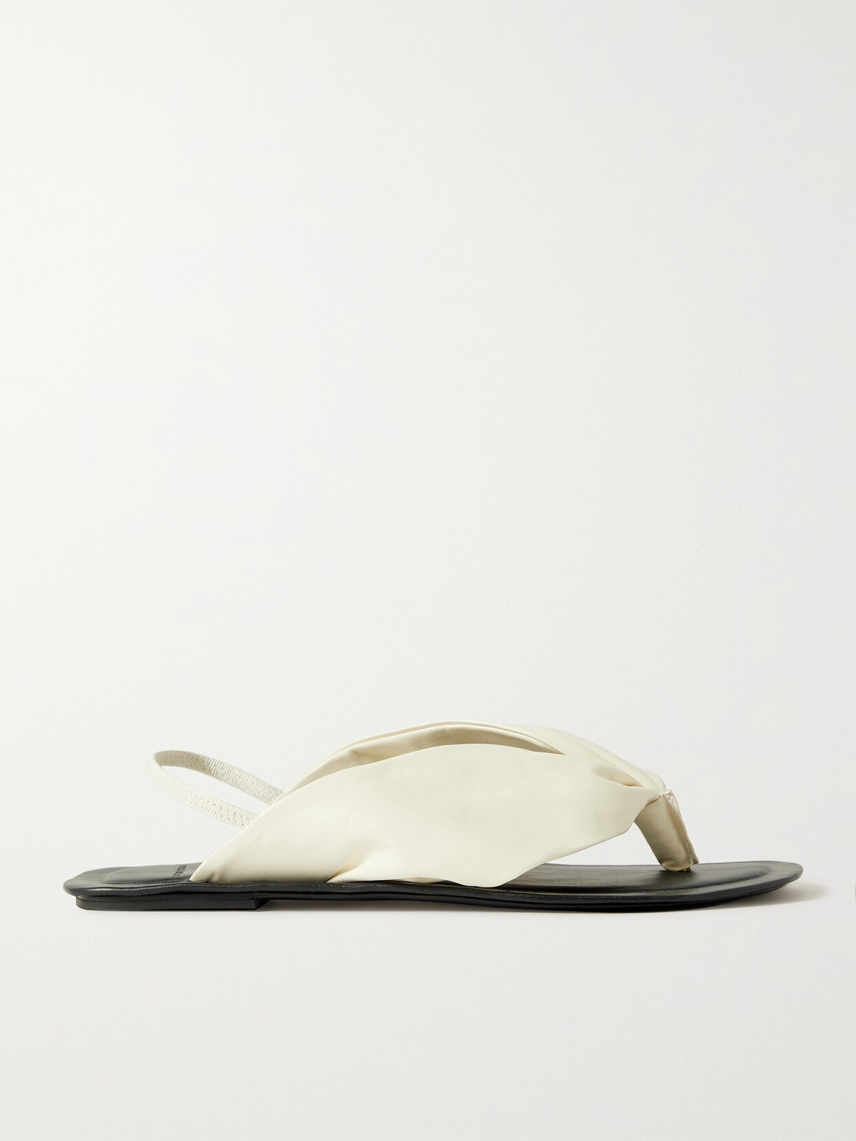 Loulou Studio + Net Sustain Sahado Leather Slingback Sandals In Cream