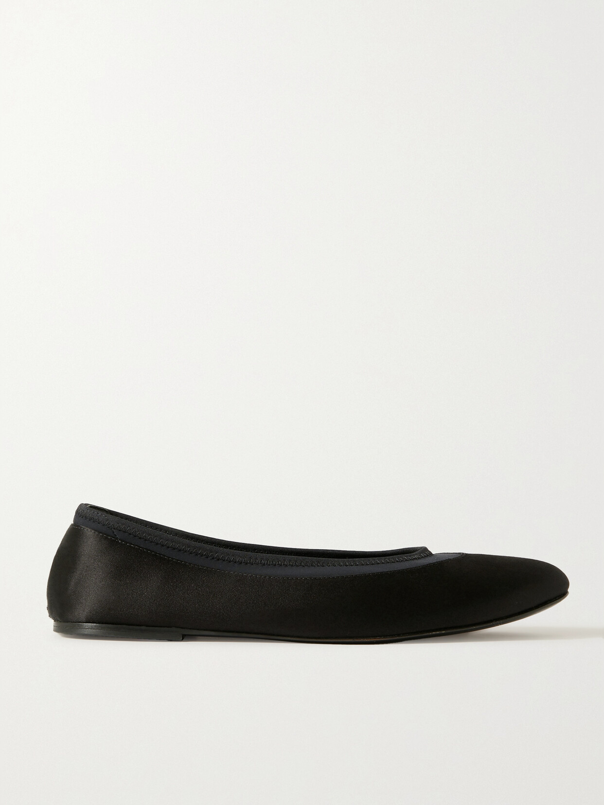 Loulou Studio Rupa Leather Ballet Flats In Black
