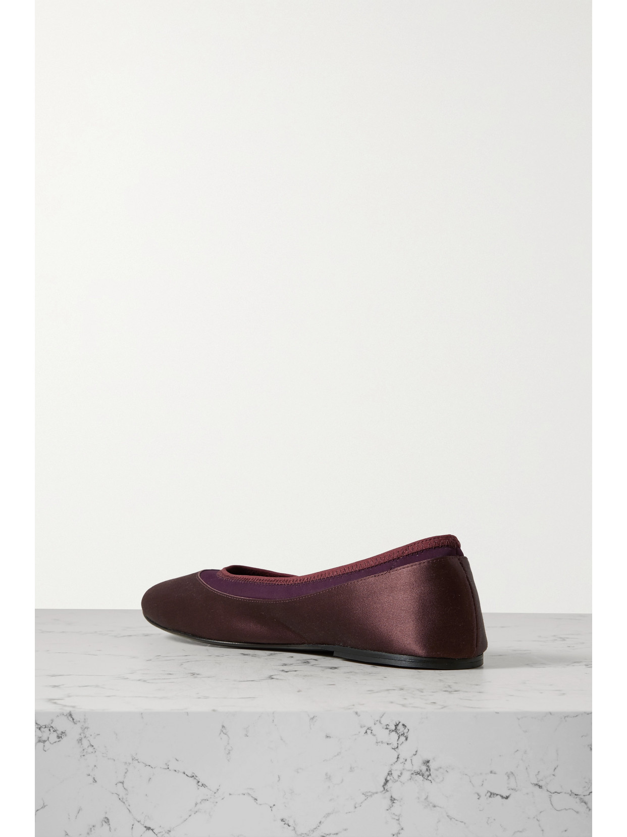 + Net Sustain Frano Stretch Jersey-Trimmed Ballet Flats