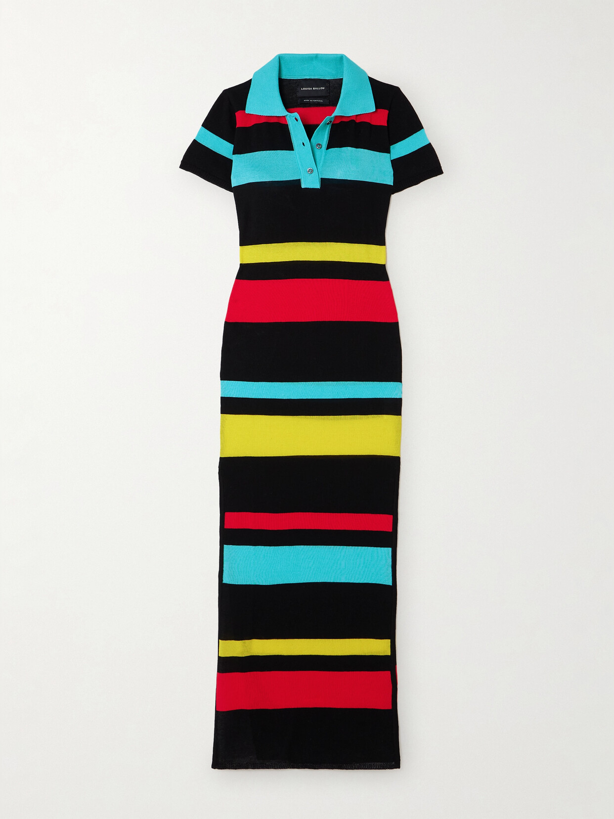 Louisa Ballou Striped Cotton Maxi Dress - Multi