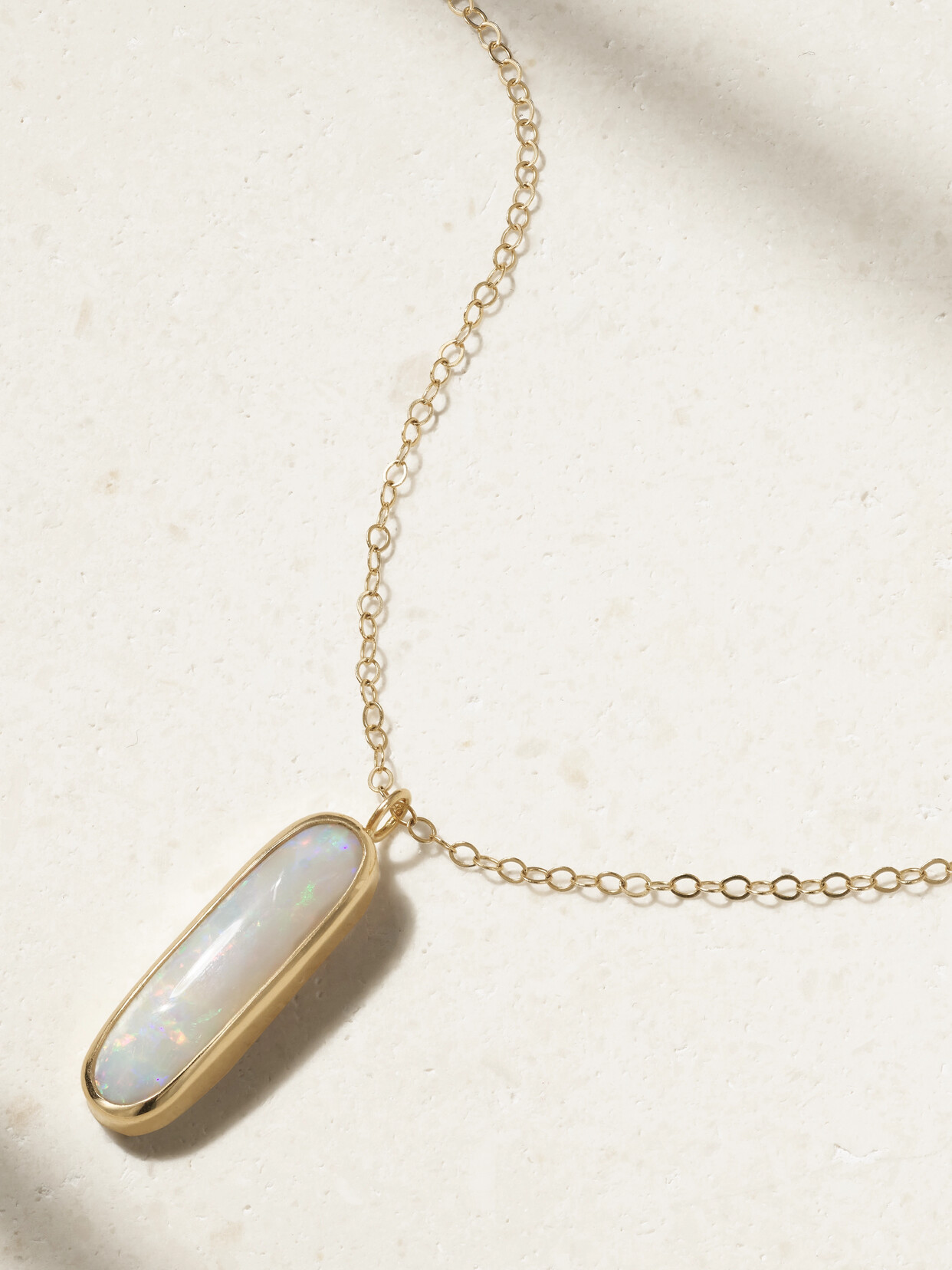 Melissa Joy Manning 14-karat Recycled Gold Opal Necklace