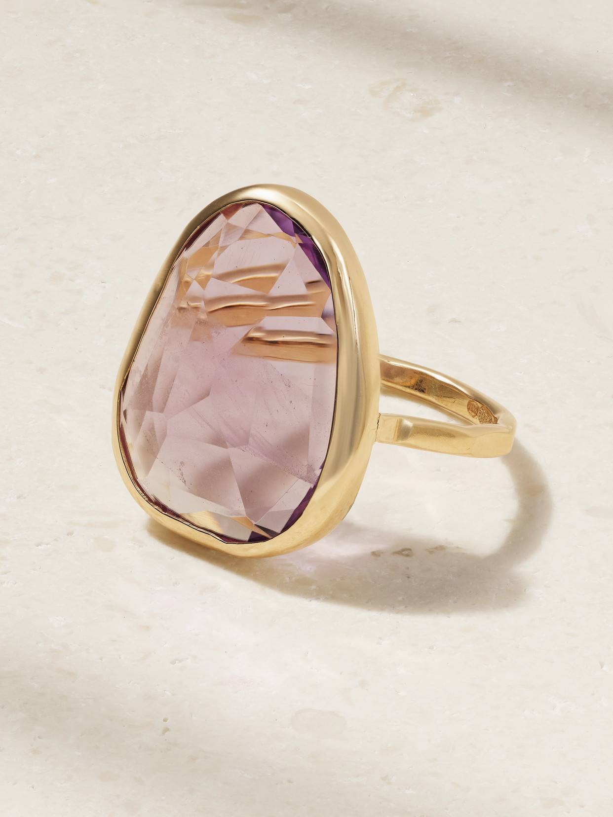 Melissa Joy Manning 14-karat Recycled Gold Amethyst Ring