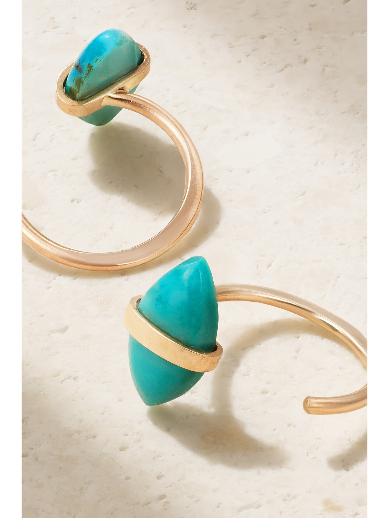 Melissa Joy Manning 14-karat Recycled Gold Turquoise Earrings In Gold