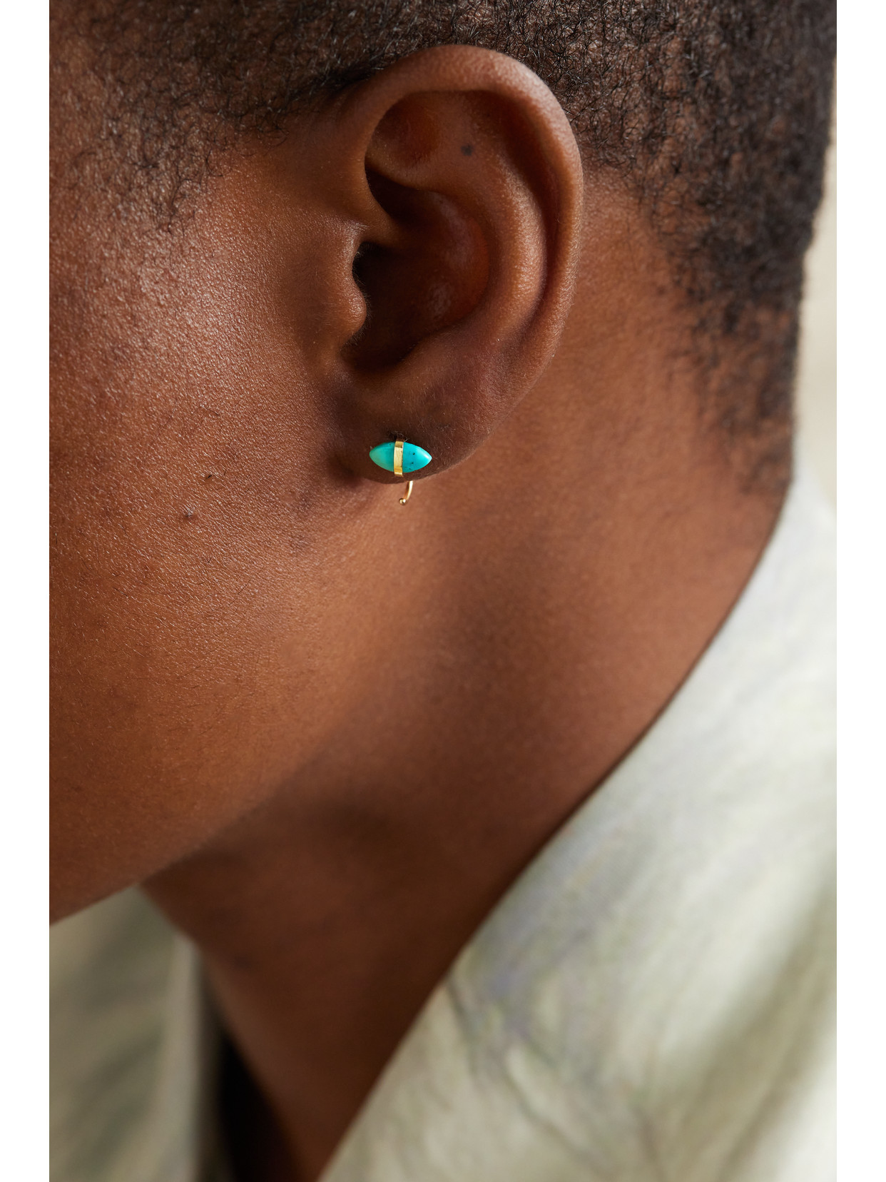 Melissa Joy Manning 14-karat Recycled Gold Turquoise Earrings In Gold