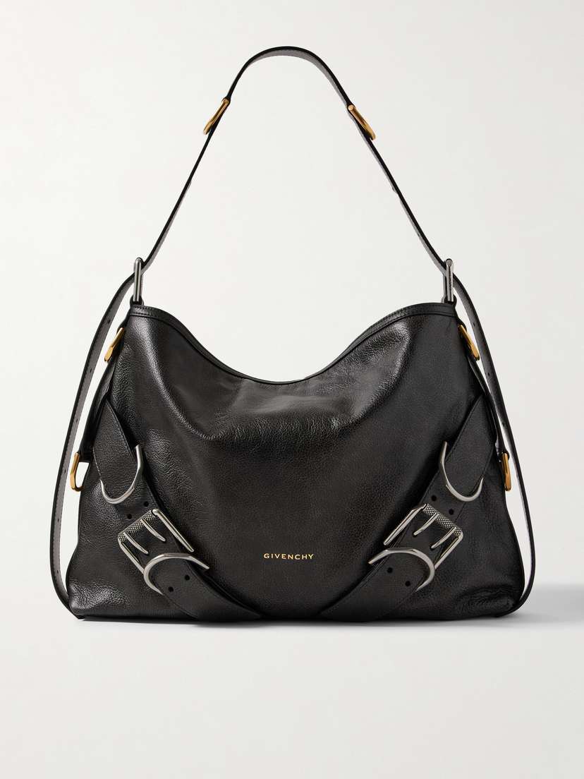 Givenchy Voyou Boyfriend Medium Crinkled-leather Shoulder Bag