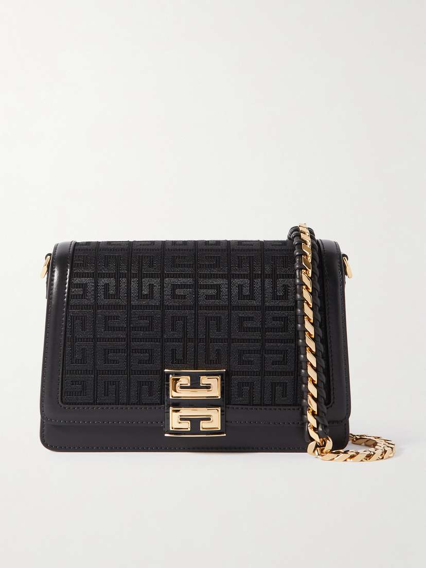Givenchy Canvas-jacquard And Leather Shoulder Bag