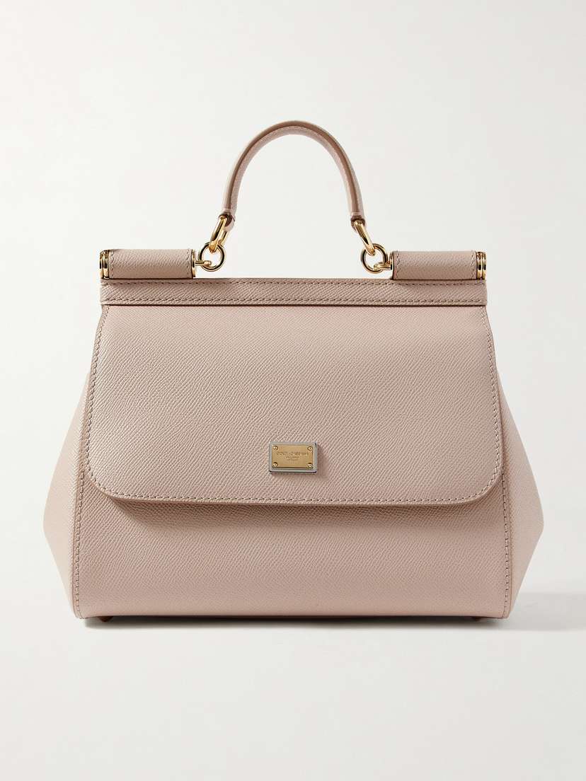 Dolce & Gabbana Sicily Medium Textured-leather Tote