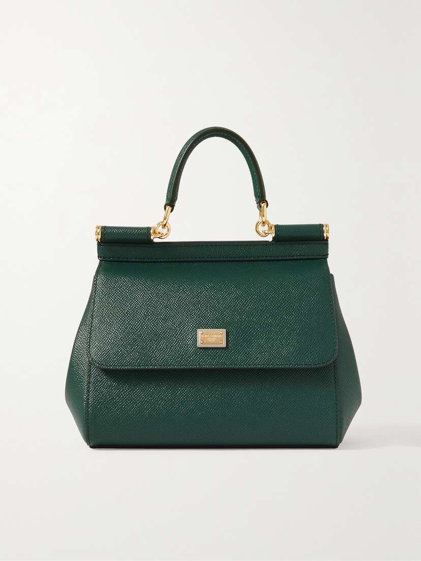 Dolce & Gabbana Sicily Small Textured-leather Tote