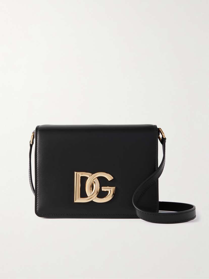 Dolce & Gabbana 3.5 Embellished Leather Shoulder Bag