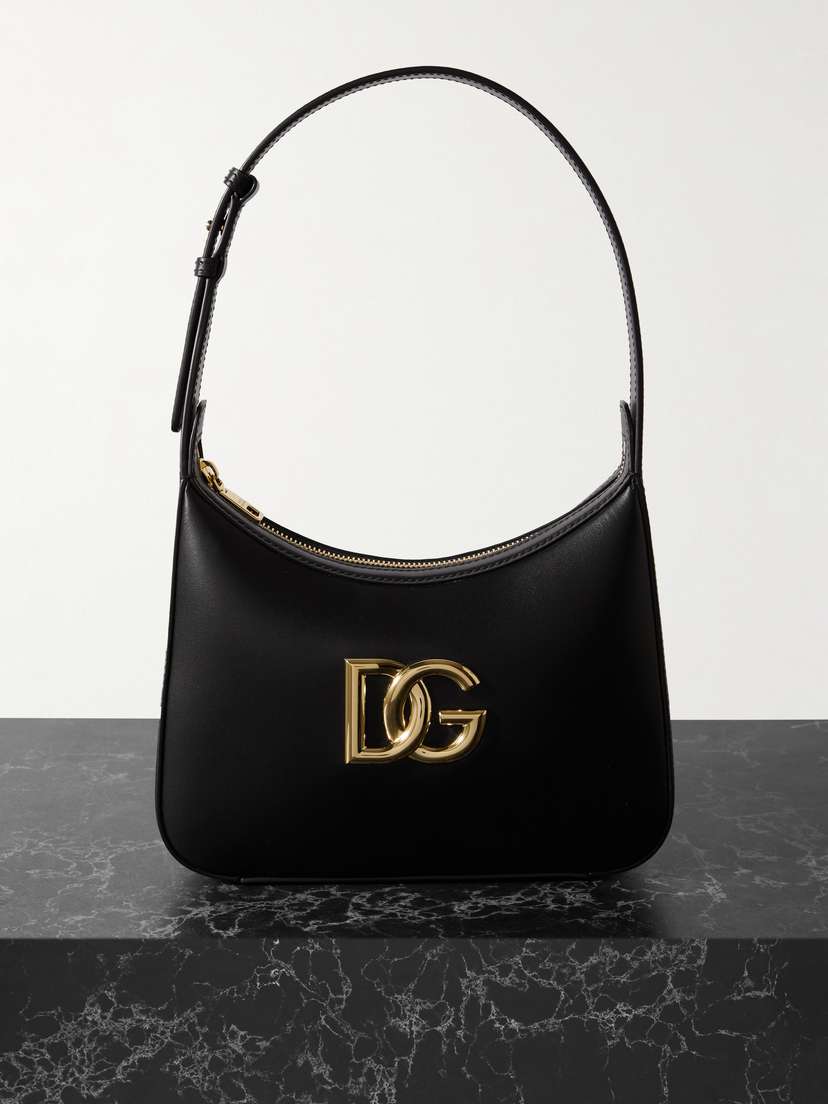 Dolce & Gabbana 3.5 Embellished Leather Shoulder Bag