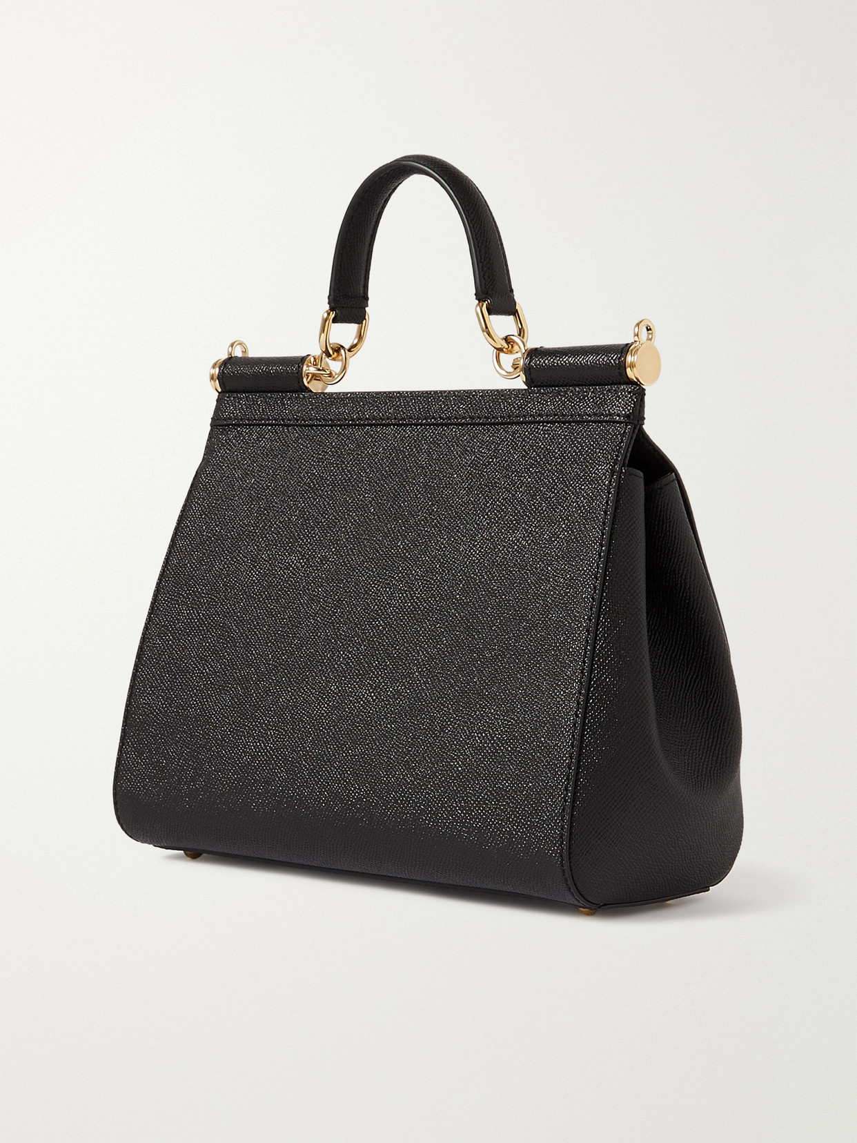 Sicily Medium Textured-Leather Tote