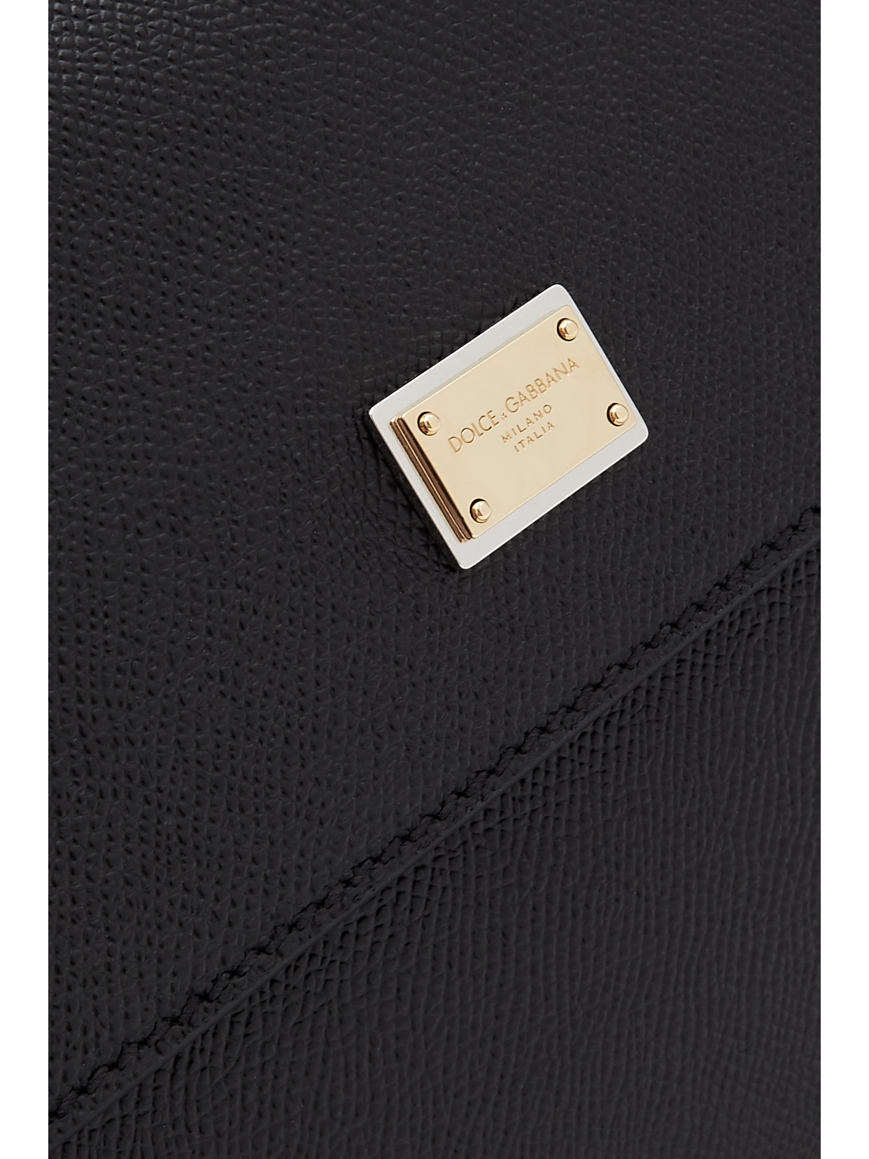 Sicily Medium Textured-Leather Tote