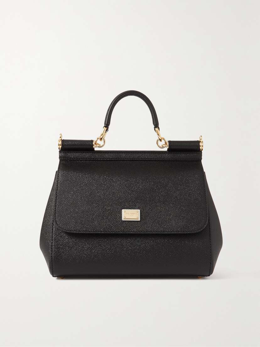 Dolce & Gabbana Sicily Medium Textured-leather Tote