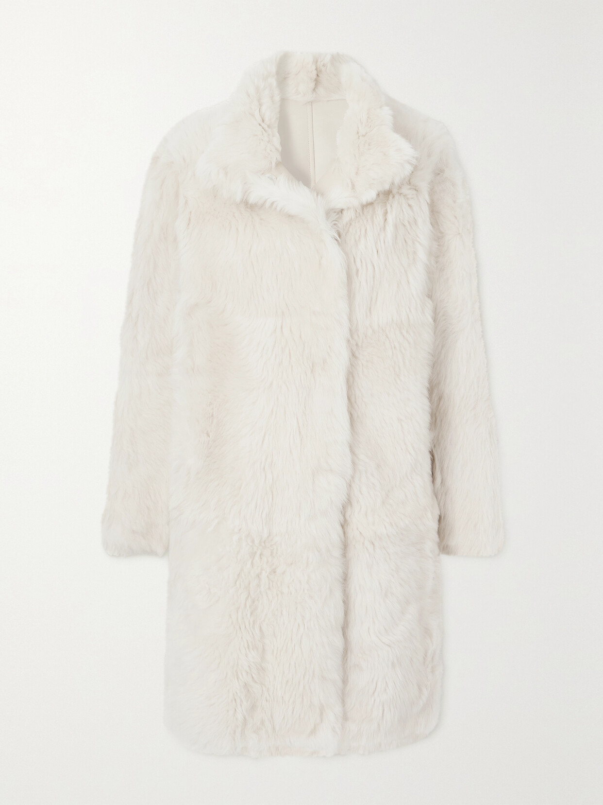 Yves Salomon - Toscana Oversized Shearling Coat - Off-white