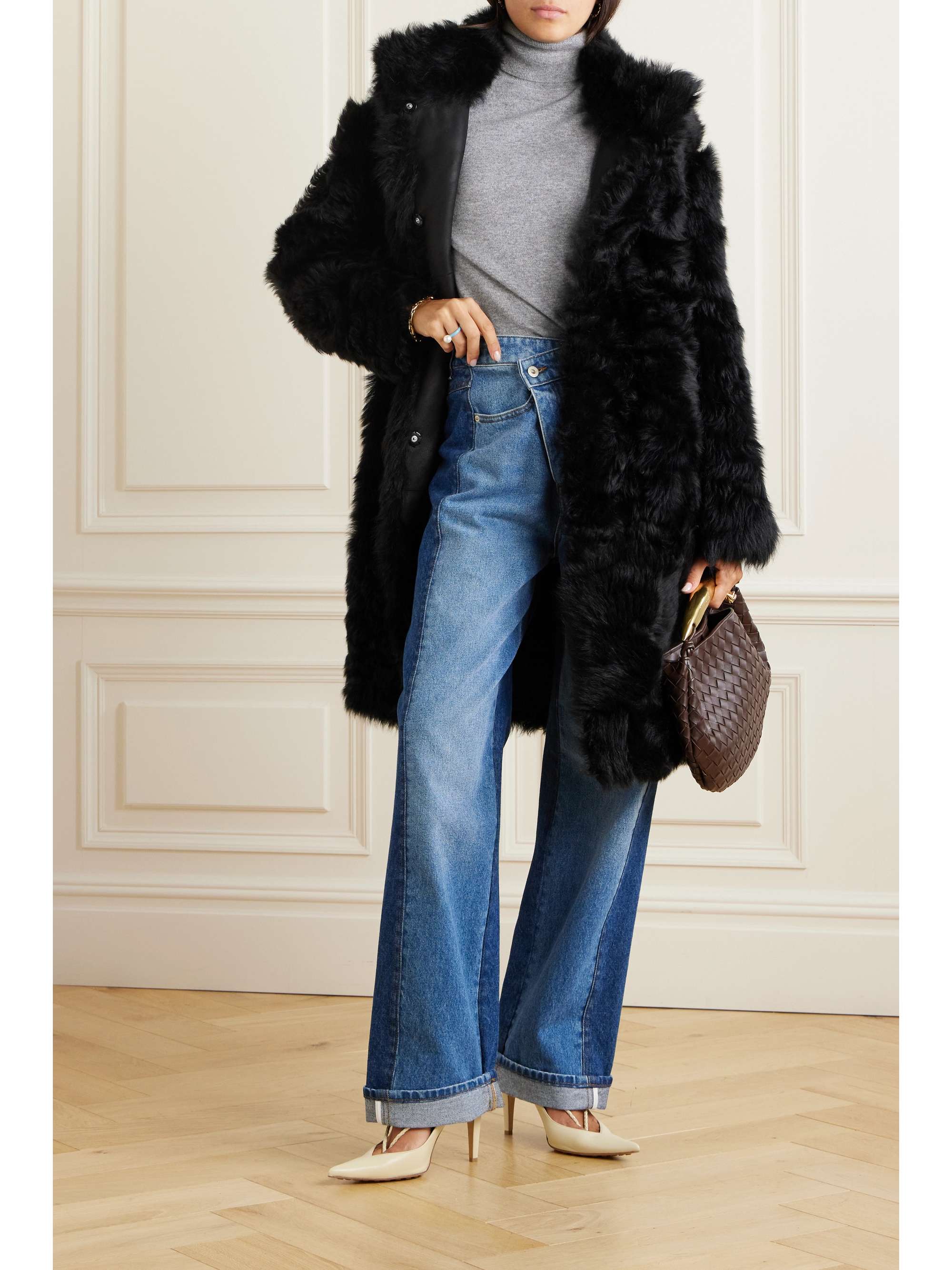 YVES SALOMON Toscana oversized shearling coat | NET-A-PORTER