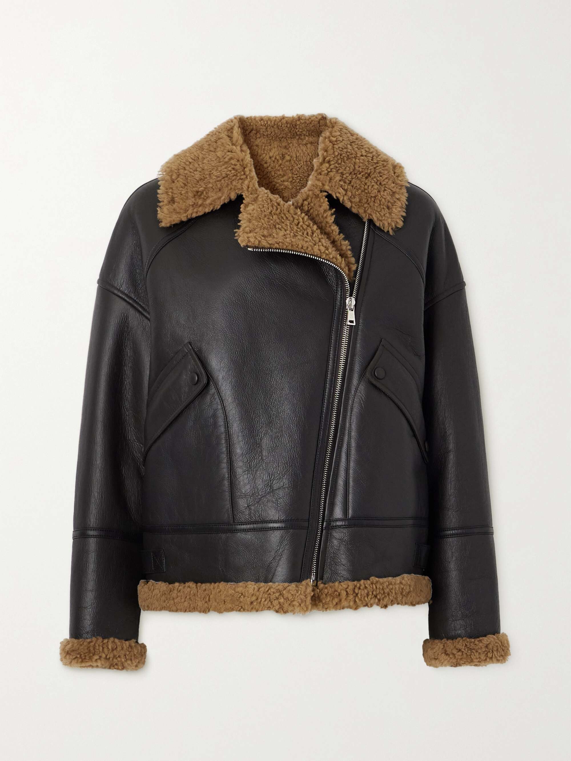 Yves salomon shearling trimmed parka new arrivals