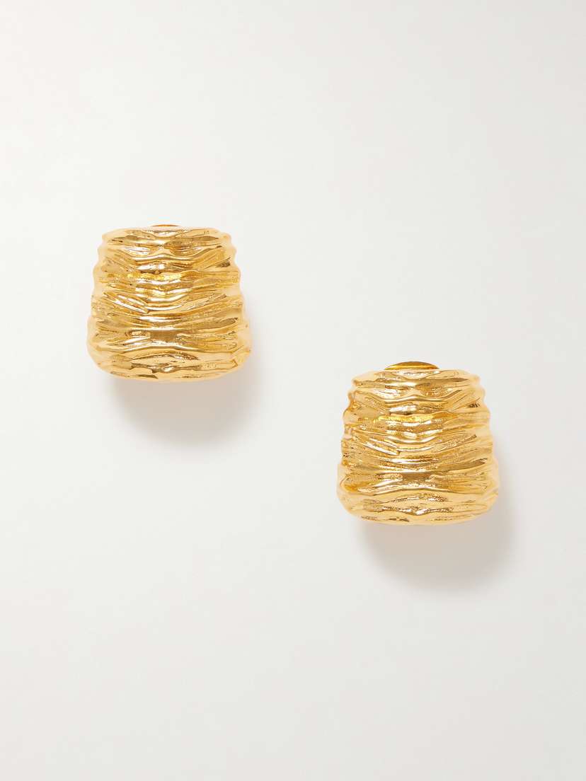 TOM FORD Moon -tone Clip Earrings