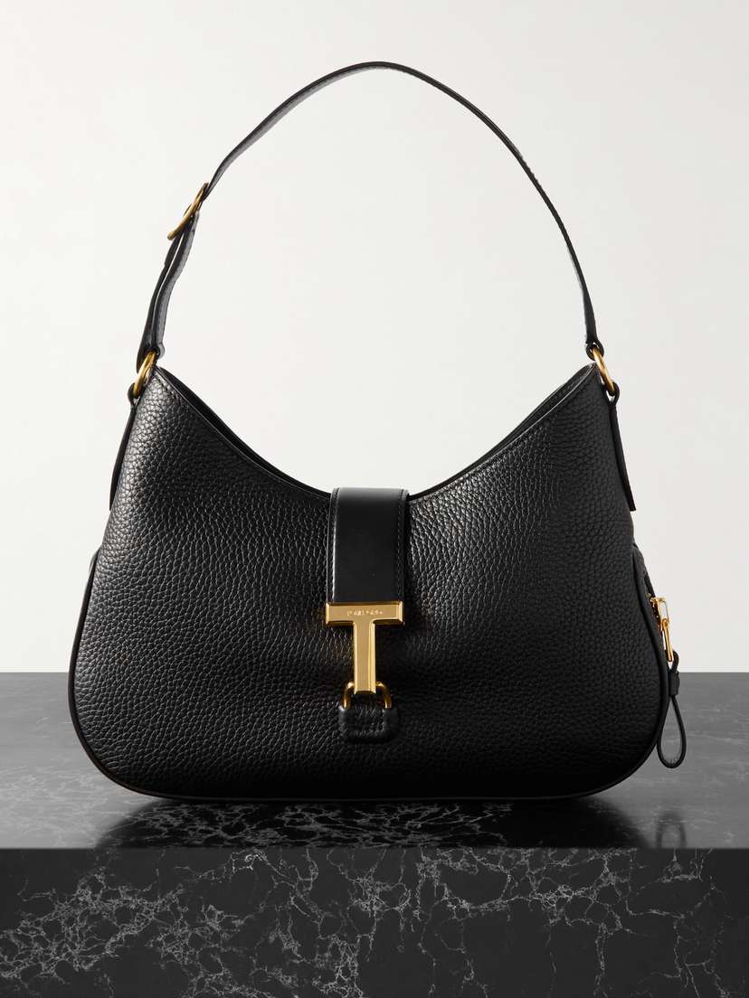 Tom Ford Monarch Smooth And Textured-leather Shoulder Bag