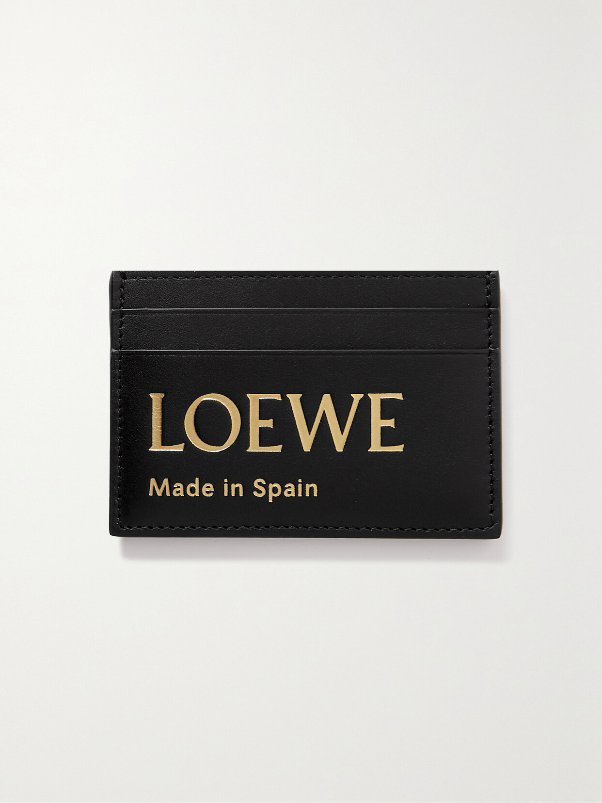 Loewe - Embossed Leather Cardholder - Black
