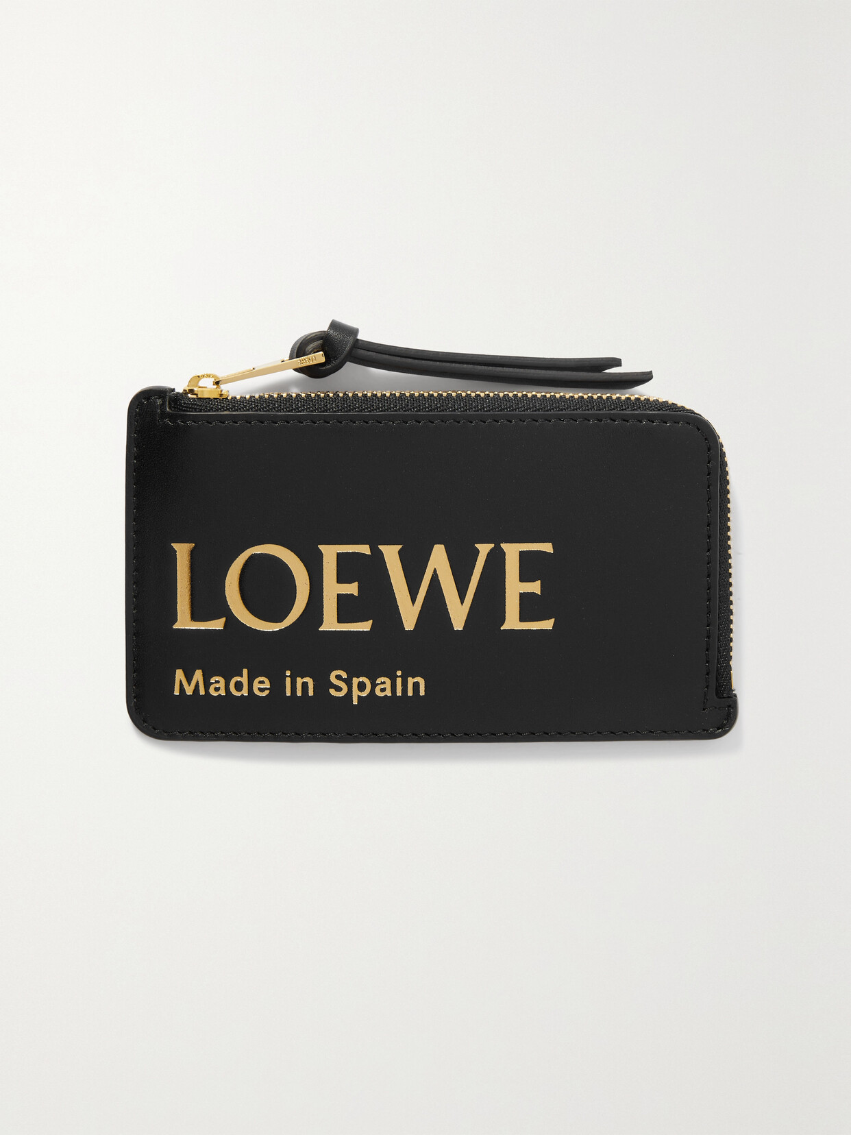 Shop Loewe Printed Leather Coin Purse In Black