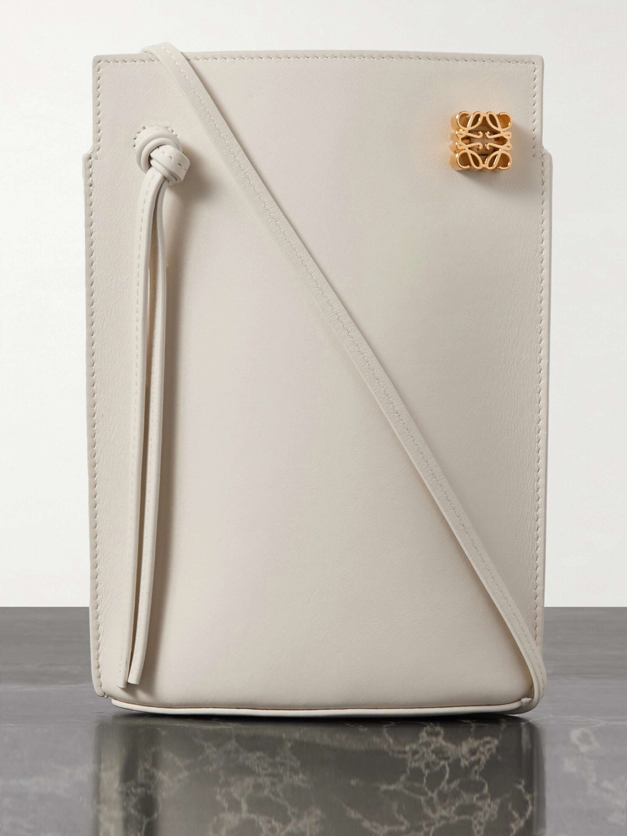 Dice Pocket embellished leather shoulder bag