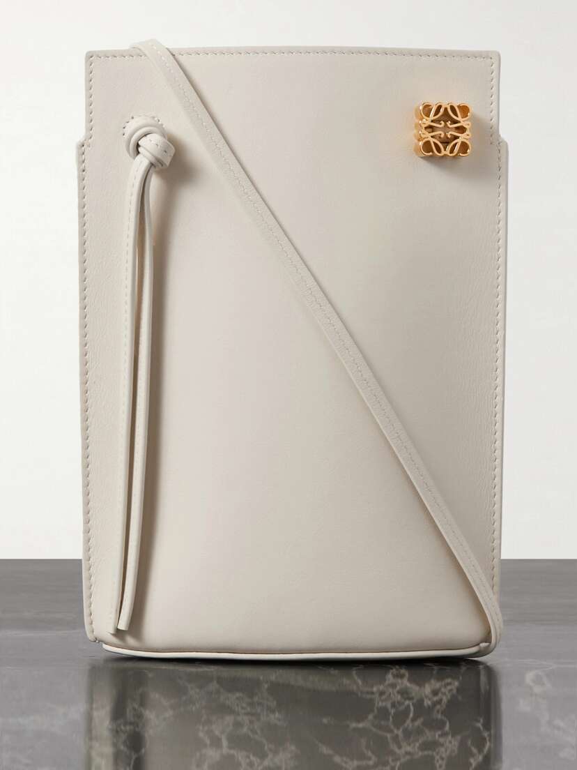 Loewe Dice Pocket Embellished Leather Shoulder Bag