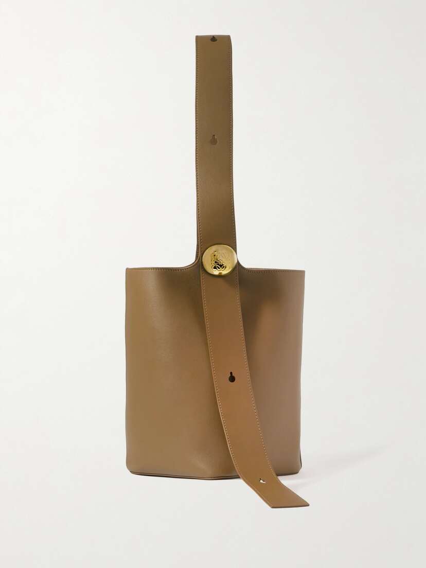 Loewe Pebble Embellished Leather Bucket Bag