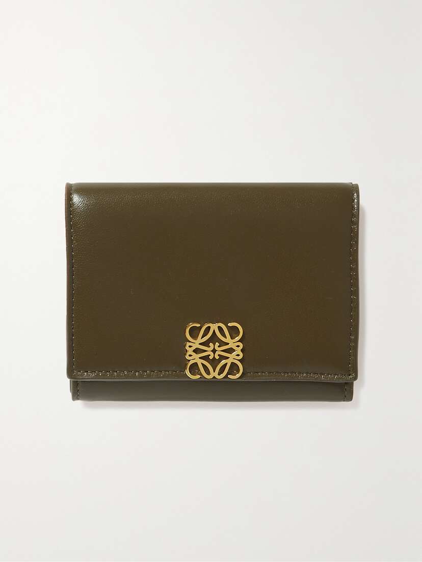 Loewe Embellished Glossed-leather Wallet