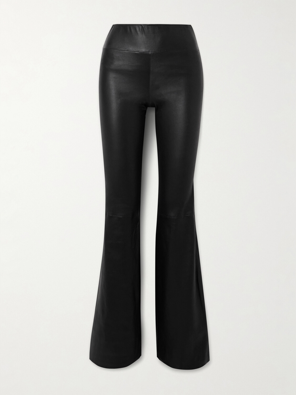 SPRWMN Leather Flared Pants - Black