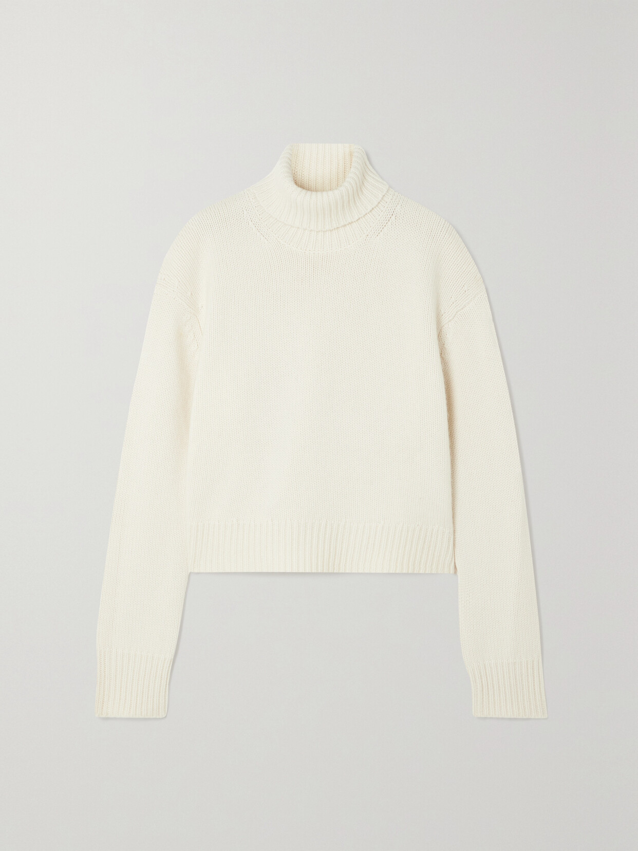 Sprwmn Cashmere Turtleneck Jumper In White