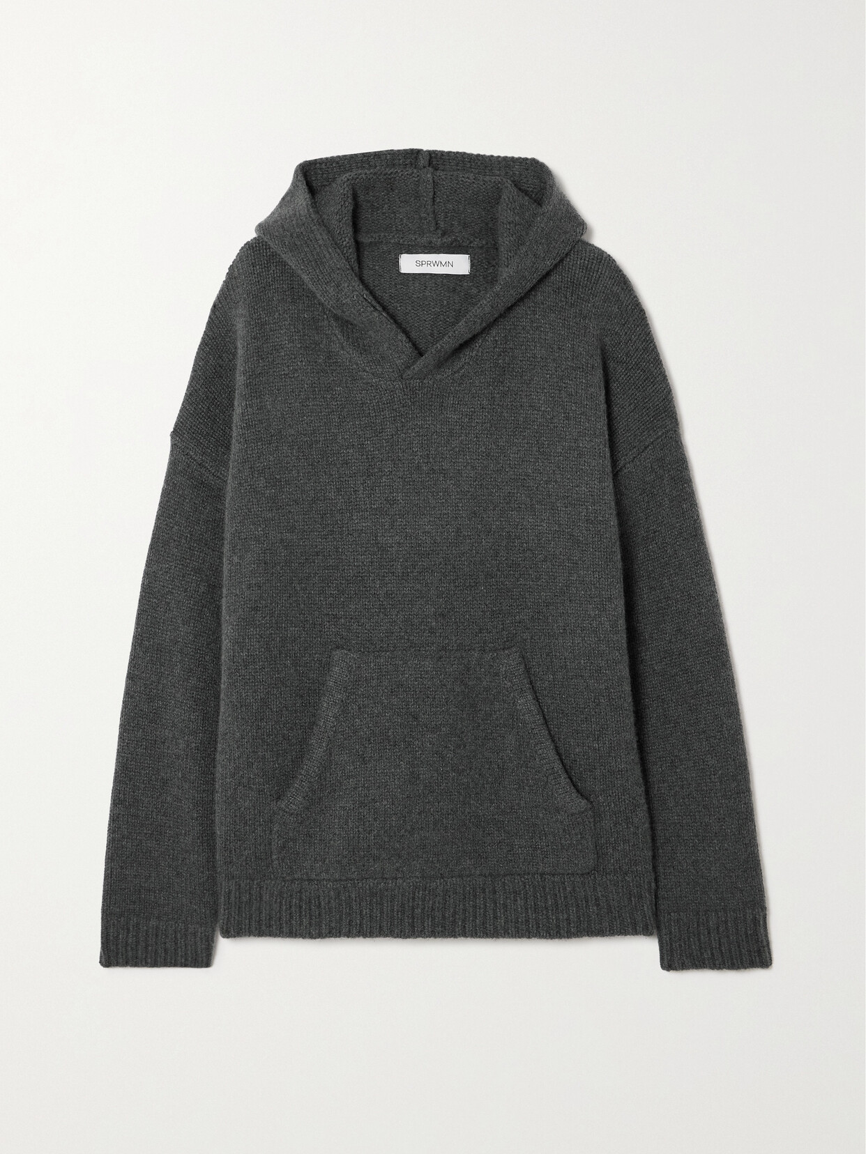 SPRWMN Oversized Cashmere Hoodie - Gray