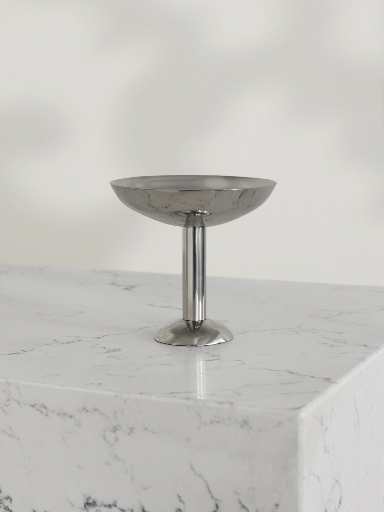 LOUISE ROE - Polished Stainless Steel Champagne Coupe - Silver