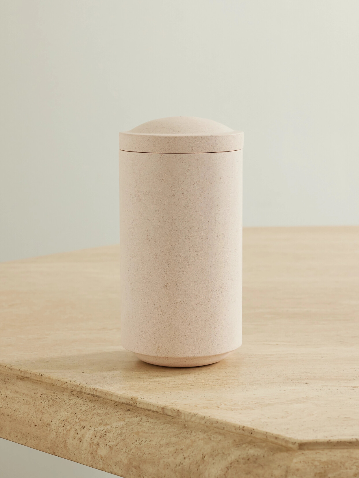 LOUISE ROE - 03 Gallery Object Limestone Jar - Cream