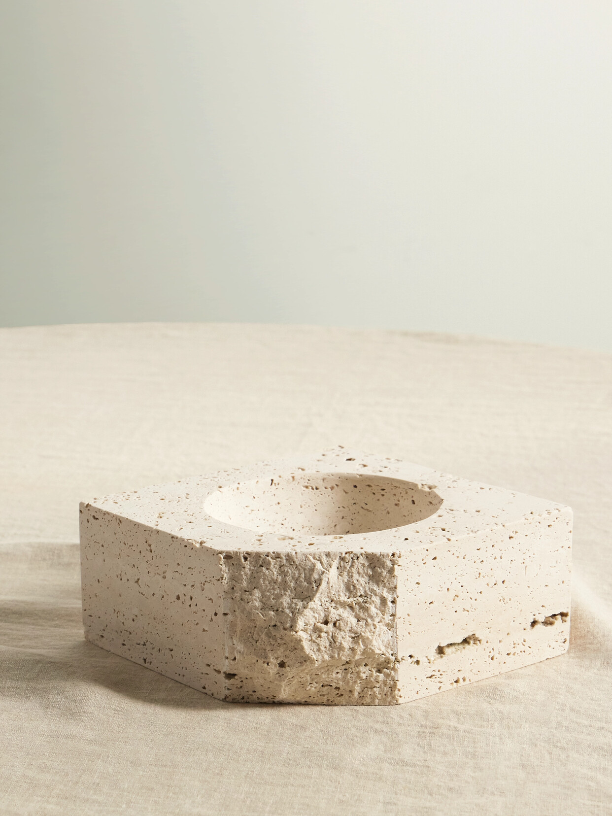 LOUISE ROE - Gallery Object Stone Candle Holder - Neutrals