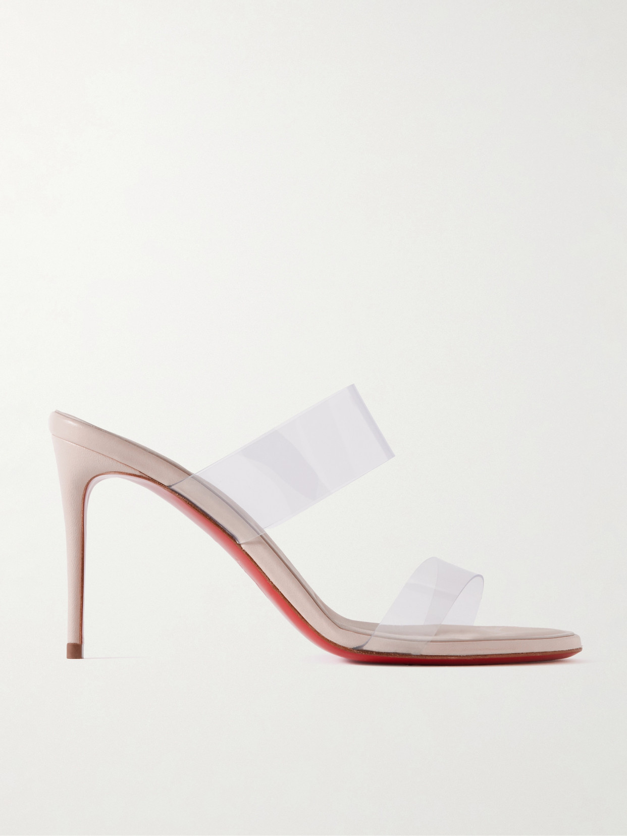 Christian Louboutin - Just Loubi 85 Pvc Mules - Off-white