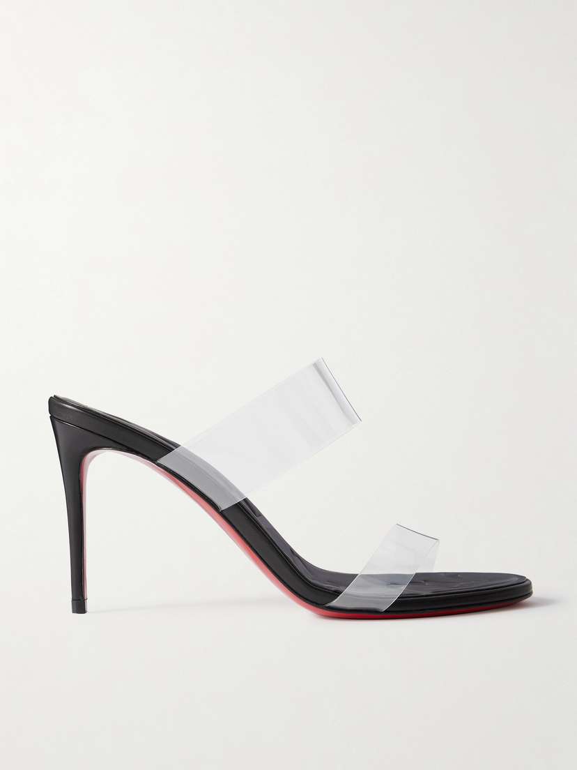 Christian Louboutin Just Loubi 85 Pvc Mules