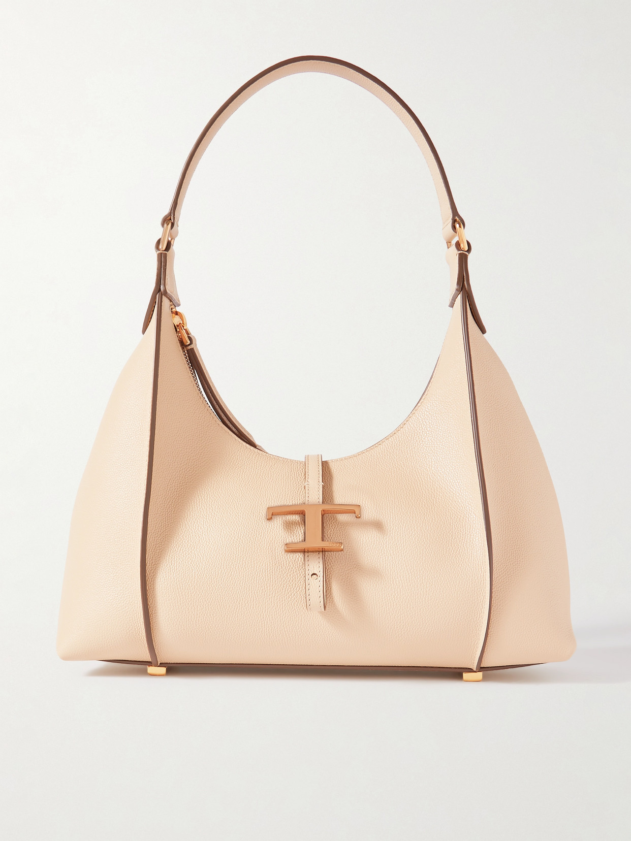 Tod's T Timeless Small Textured-leather Shoulder Bag
