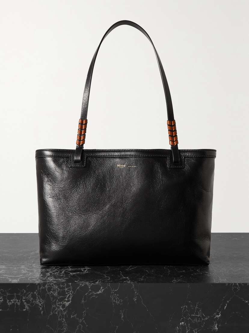 Métier Cala 32 Two-tone Braided Leather Tote