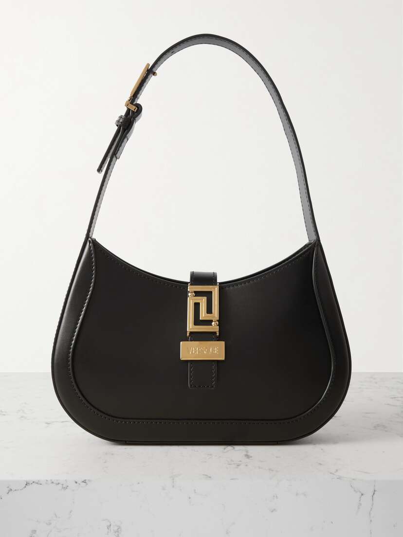 Versace Small Leather Shoulder Bag