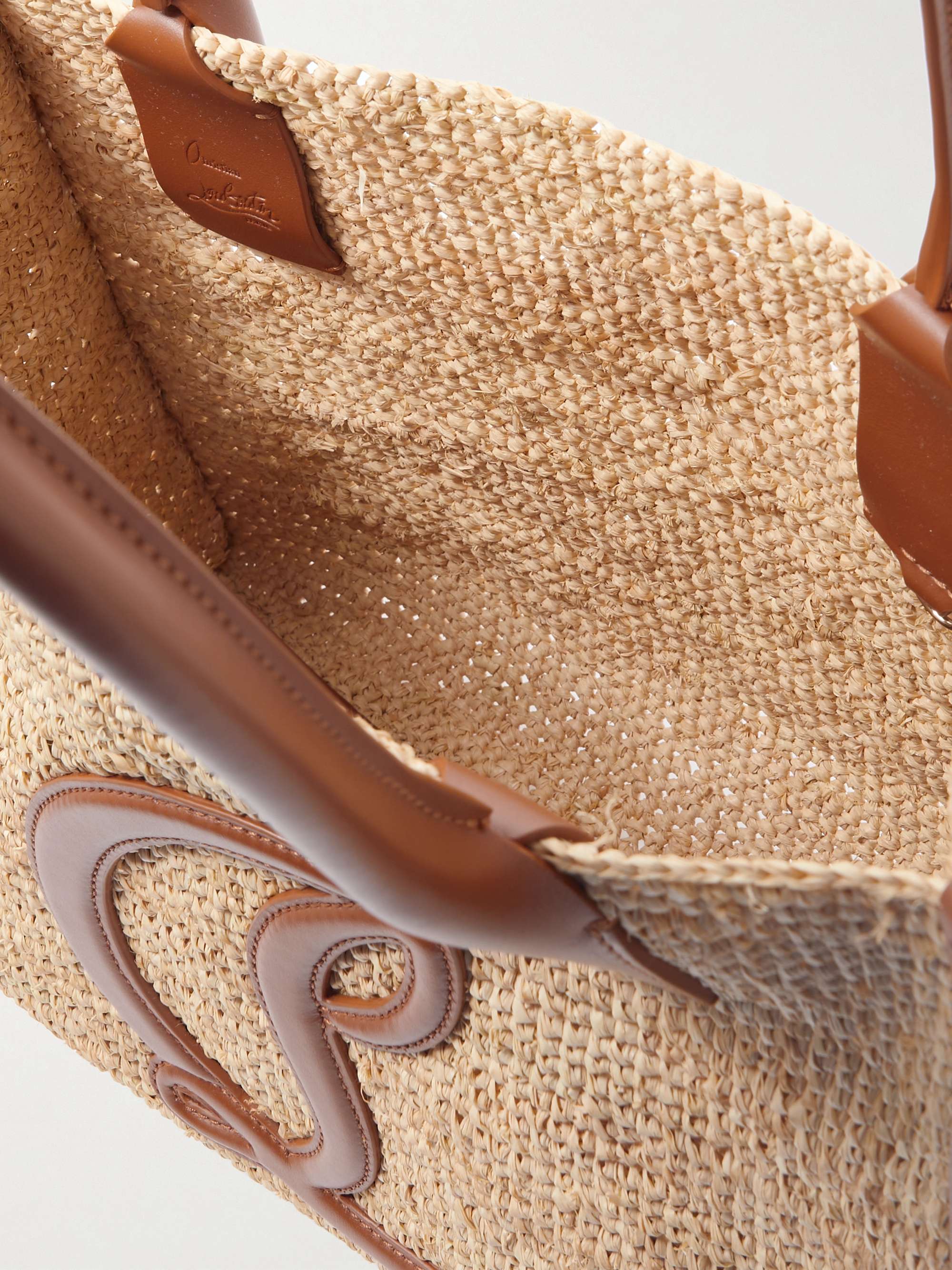 ♪アウトレット♪LOUBTAIN By My Side ラフィアトート CHRISTIAN LOUBOUTIN By My Side ラフィア スモールトートバッグ