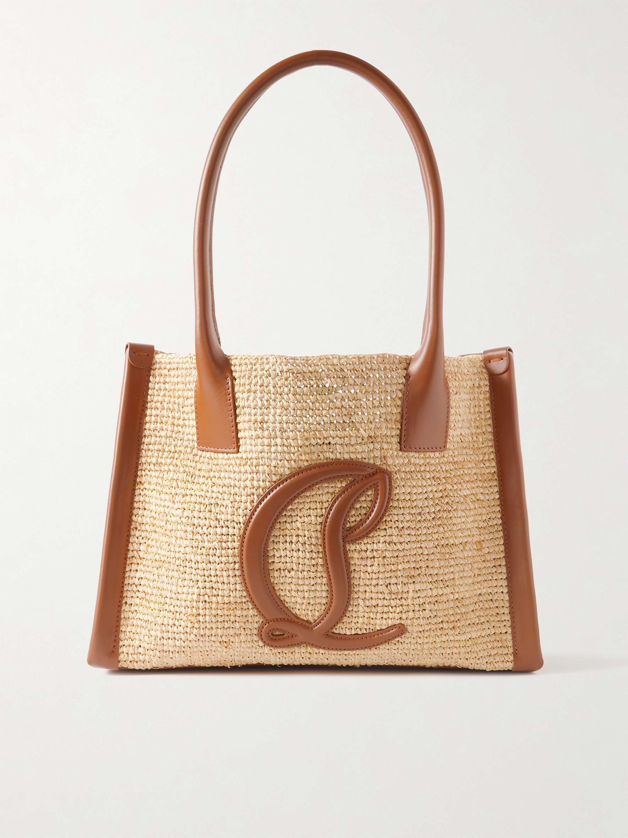 ♪アウトレット♪LOUBTAIN By My Side ラフィアトート CHRISTIAN LOUBOUTIN By My Side ラフィア スモールトートバッグ