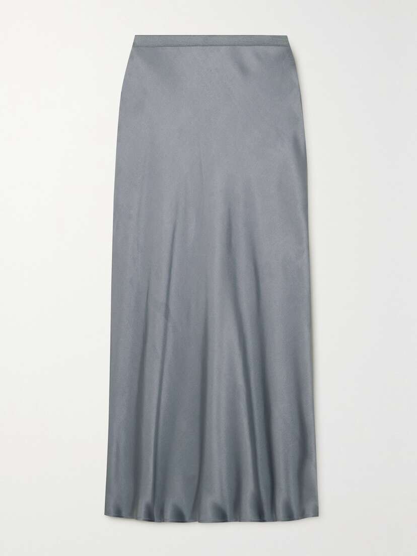 Anine Bing Bar Silk-satin Midi Skirt