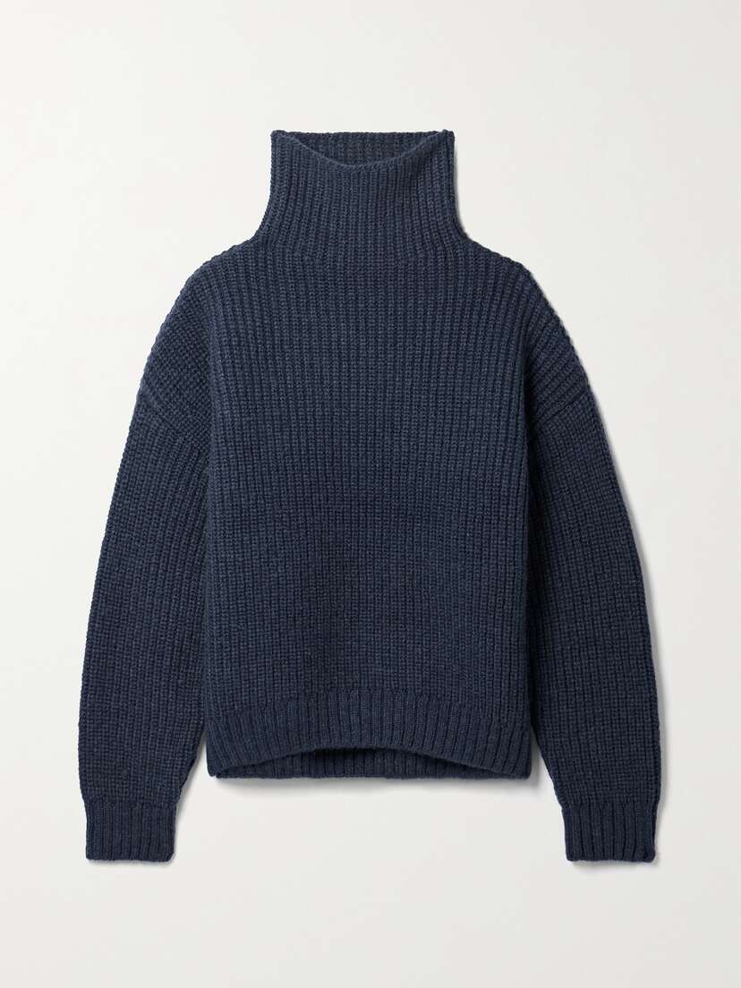 Anine Bing Sydney Ribbed-knit Turtleneck Sweater