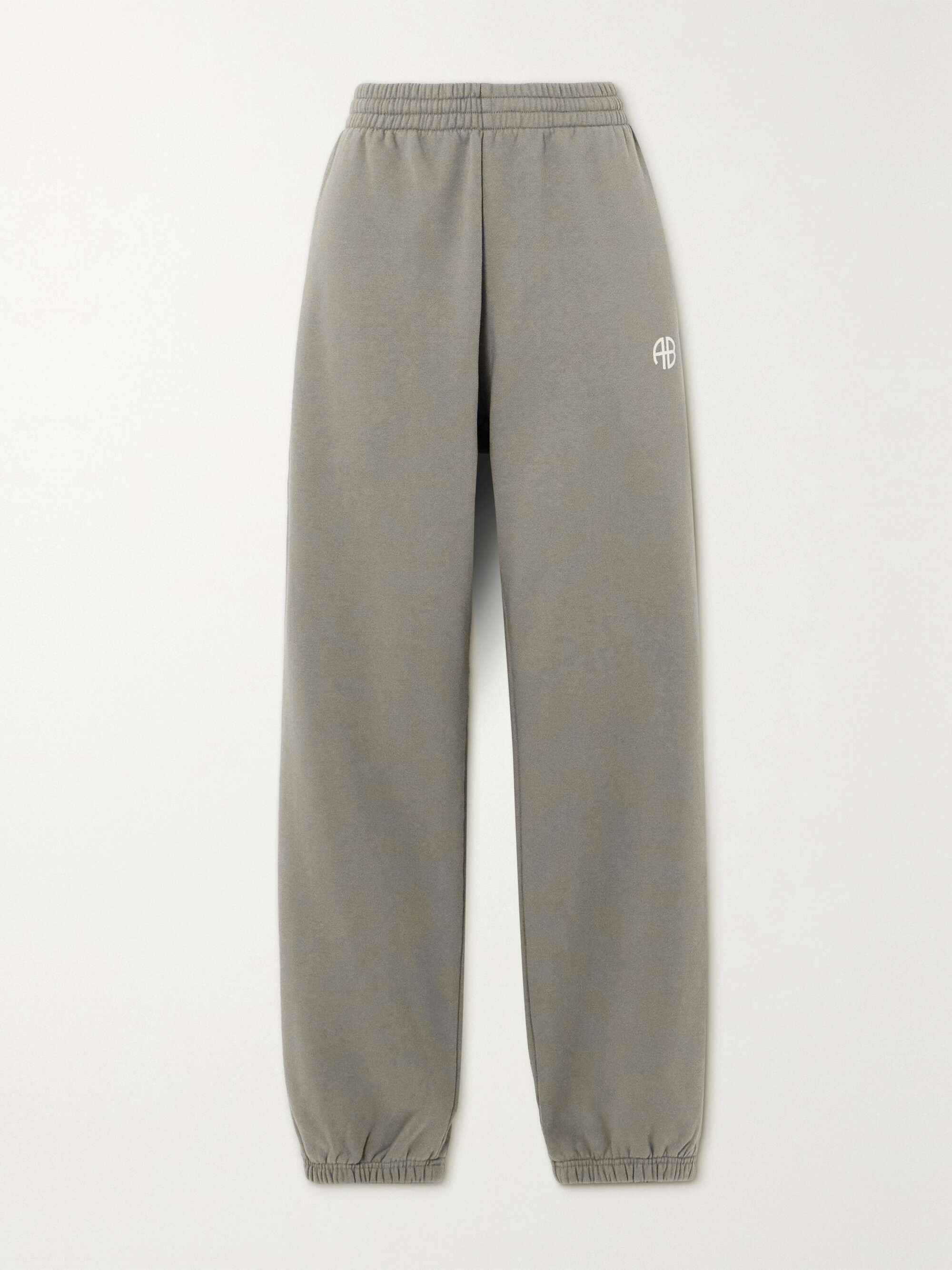 ANINE BING Karter printed cotton-blend jersey track pants | NET-A-PORTER