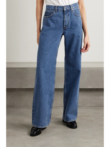 ANINE BING Hugh high-rise straight-leg organic jeans
