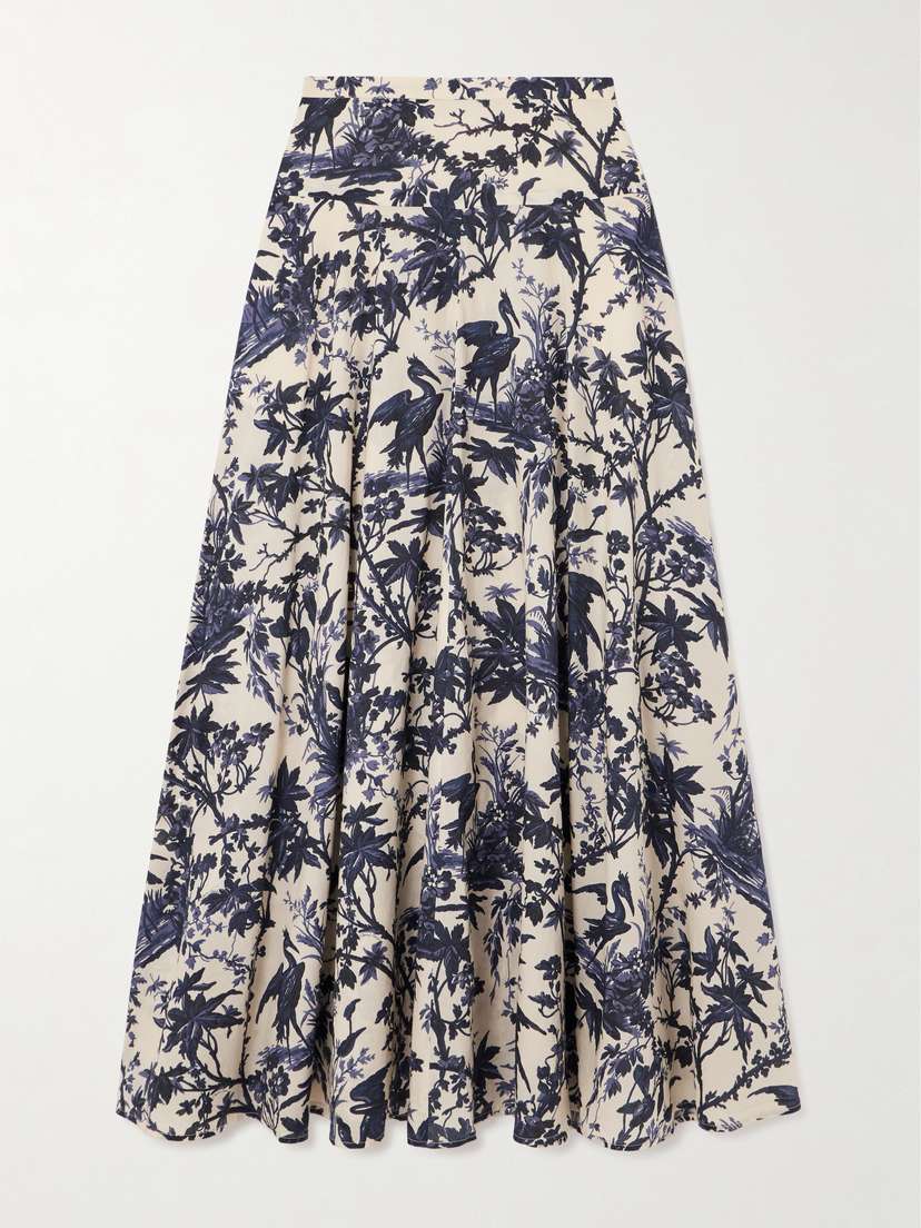 Cara Cara Gabriella Printed Cotton-voile Maxi Skirt